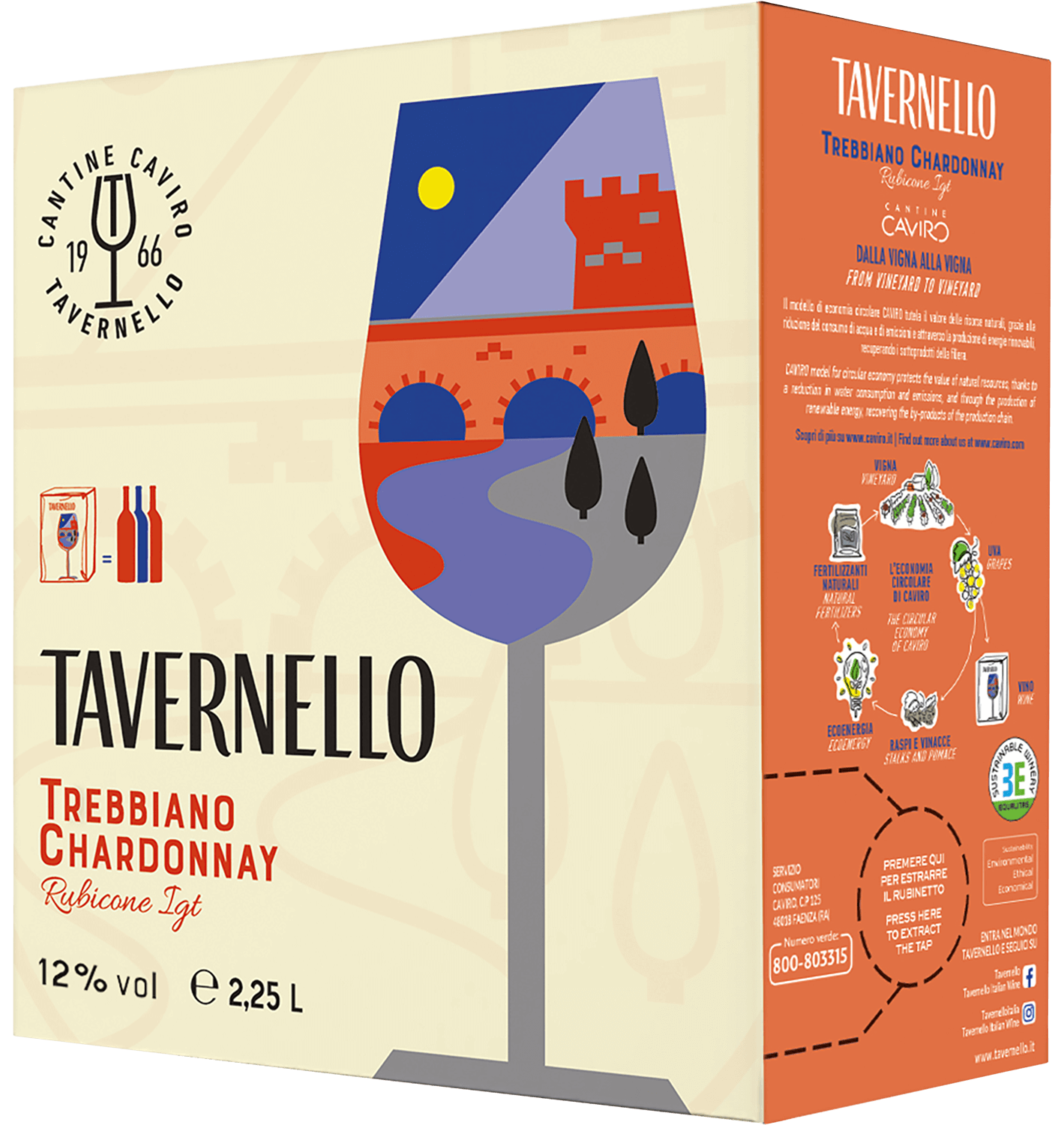 tavernello trebbiano chardonnay bag in box